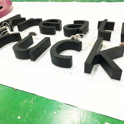 Matte Metal Backlit Letter Sign 50000 Stunden Lebenszeit-