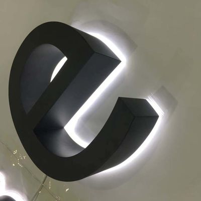 Matte Metal Backlit Letter Sign 50000 Stunden Lebenszeit-