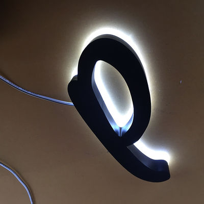 Edelstahl-hintergrundbeleuchtetes Buchstabe-Zeichen Barber Shop Logo 3000K-10000K