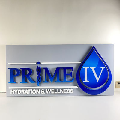 20mm hintergrundbeleuchtete geführte Leuchtzeichen-Bretter der Edelstahl-Buchstabe-SMD 5050