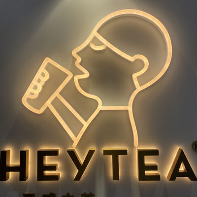 Hintergrundbeleuchtetes Buchstabe-Zeichen-Acrylglühen-Zeichen-Brett-Spiegel-Ende Soem-ODM