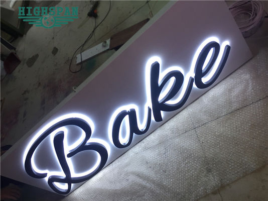 Laser schnitt hintergrundbeleuchtete Edelstahl Signage-Buchstaben des Buchstabe-Zeichen-Brett-12V