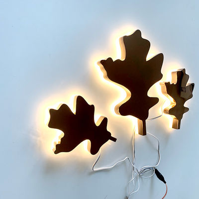 Rose Gold Mirror Backlit Stainless-Stahlbuchstabe-Antirost-hintergrundbeleuchtetes Metallschild