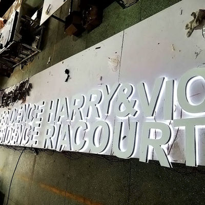 Tiefen-Acryl geführtes Glühen-Zeichen-Brett des Restaurant-hintergrundbeleuchtetes Buchstabe-Zeichen-2-20cm