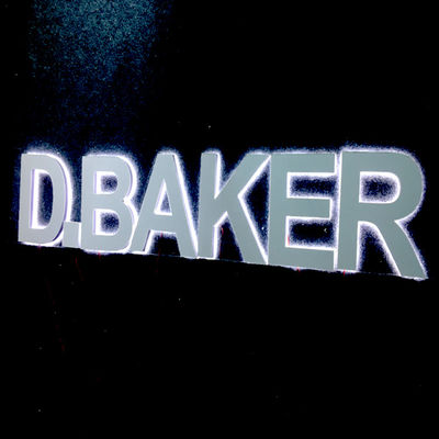 Tiefen-Acryl geführtes Glühen-Zeichen-Brett des Restaurant-hintergrundbeleuchtetes Buchstabe-Zeichen-2-20cm