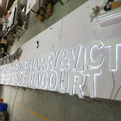 Tiefen-Acryl geführtes Glühen-Zeichen-Brett des Restaurant-hintergrundbeleuchtetes Buchstabe-Zeichen-2-20cm