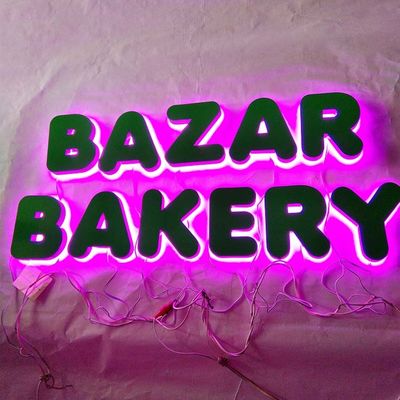 3D im Freien belichtete geführtes hintergrundbeleuchtetes Buchstabe-Zeichen Logo For Business