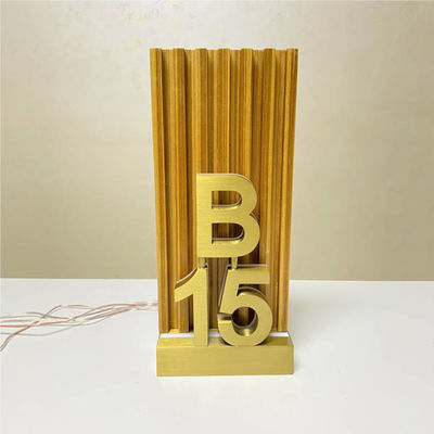 Soem-ODM-Hotelzimmer-Zahl-Zeichen führten Haus-Tür-Nummernschild 12V