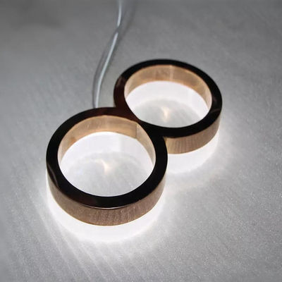 Goldspiegel-Hausnummer-Zeichen-Hotel-Tür-Nummernschilder DC12V