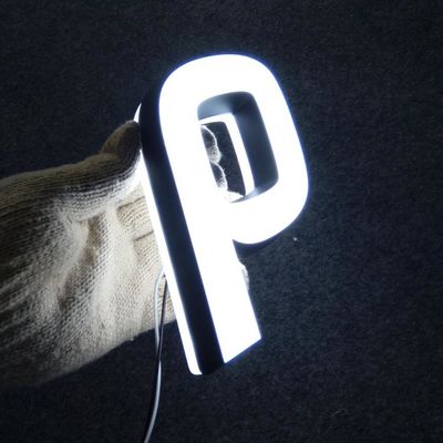 Doppelte Gesichter, die LED-Acrylbuchstabe-Edelstahl-Beschriftung Signage AC110V-240V beleuchten