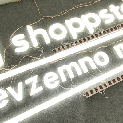 White Color LED Acrylic Letters Company Logo Wall Sign Soem-ODM