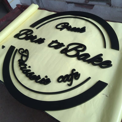 Acryl-Zeichen des Buchstabe-3D belichtete nicht Geschäfts-Logo Wall Mount Logo Sign-Buchstaben