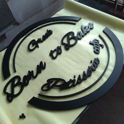 Acryl-Zeichen des Buchstabe-3D belichtete nicht Geschäfts-Logo Wall Mount Logo Sign-Buchstaben