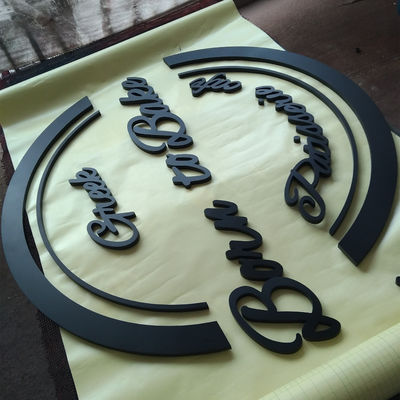 Acryl-Zeichen des Buchstabe-3D belichtete nicht Geschäfts-Logo Wall Mount Logo Sign-Buchstaben