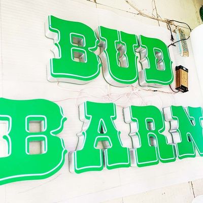 ODM führte Aluminium 3d beschriftet 10cm Acrylalphabet-Leuchtkasten