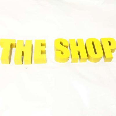 Tiefe des Goldbürsten-Edelstahl-Metallbuchstabe-Zeichen-10cm für Regierungsstellen