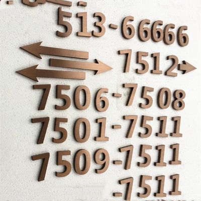 Stahlhaus-Weinlese-Metallbuchstaben und Zahl-Zeichen saures AntiuL