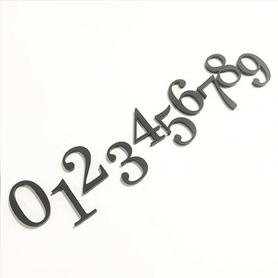 Schwarzer Matte Acrylic House Number Plaques unterzeichnet recyclebares Soem-ODM