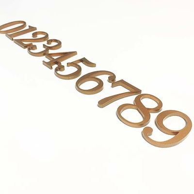 Flaches herausgeschnittenes Acrylbuchstabe-Zeichen-festes Acryltür-Zahl-Zeichen CER ROHS