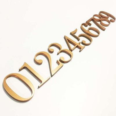 Flaches herausgeschnittenes Acrylbuchstabe-Zeichen-festes Acryltür-Zahl-Zeichen CER ROHS