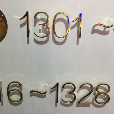 Belichteter Edelstahl 304 Metalladreßzeichen schrauben Berg