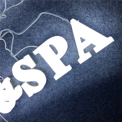 12mm Acrylic Company Logo Wall Sign Aluminum Channel beschriftet Antirost