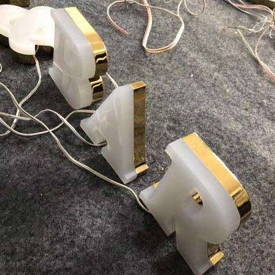 12mm Acrylic Company Logo Wall Sign Aluminum Channel beschriftet Antirost