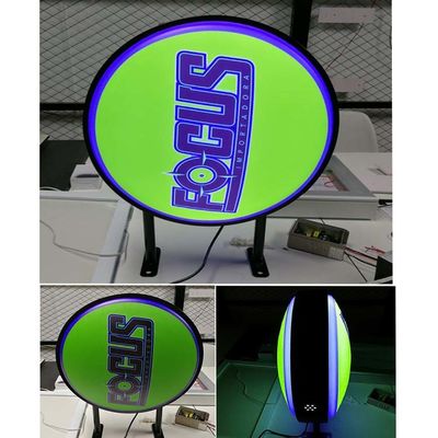 Restaurant-Café-versah Acrylleuchtkasten Signage-Doppeltes mit Seiten