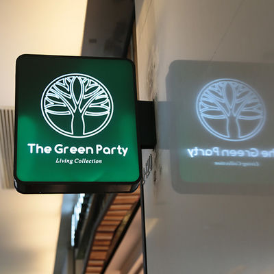 Restaurant-Café-versah Acrylleuchtkasten Signage-Doppeltes mit Seiten