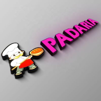 IP65 prägte Acrylspeicher-vorderes Zeichen belichtetes Metallbuchstabe-Logo