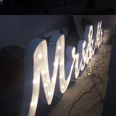 Heiratsdekor-Festzelt-Buchstabe-Zeichen-Metall malte CER ROHS