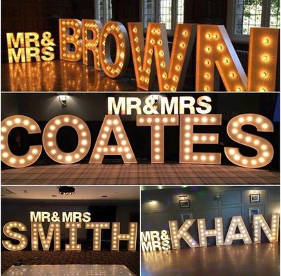 HIGHSPAN-Weinlese-Festzelt-Buchstabe-Zeichen 4ft mit Glühlampen