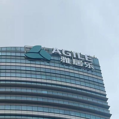 Geführte helle Kanal-Buchstaben Firmennamen-Logo Building Signs 3d