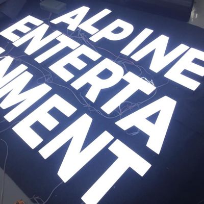 Kundenspezifisches 3d führte Logo Storefront Sign Stainless Steel-Galvanisierung