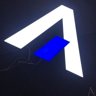 Kundenspezifisches 3d führte Logo Storefront Sign Stainless Steel-Galvanisierung