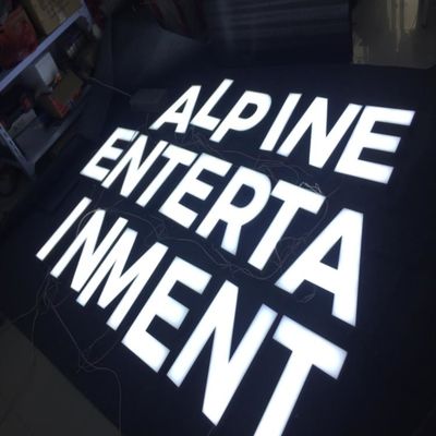 Kundenspezifisches 3d führte Logo Storefront Sign Stainless Steel-Galvanisierung