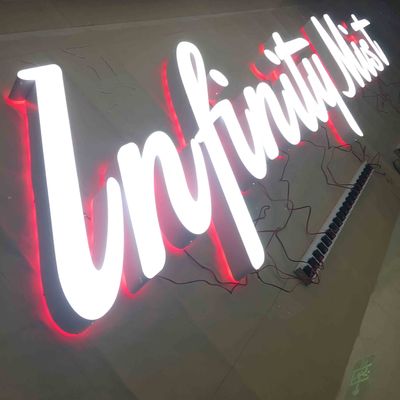 Kundenspezifischer Laser im Freien schnitt Metall-Logo Signs Light Up Sign-Brett HIGHSPAN