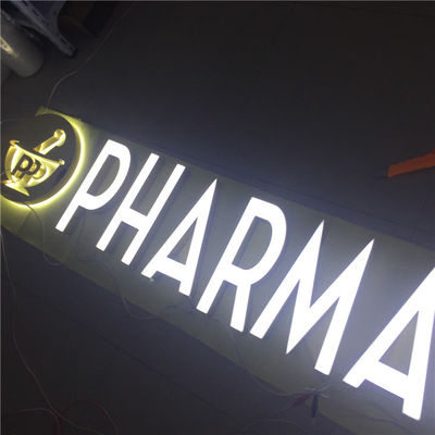 Kundenspezifischer Laser im Freien schnitt Metall-Logo Signs Light Up Sign-Brett HIGHSPAN