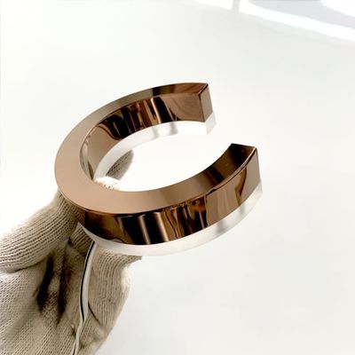 Des Leuchtungs-Zeichen Buchstabe-3d im Freien beschriftender AcrylEdelstahl 3cm Signage-304#