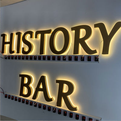 HIGHSPAN-Restaurant-Zeichen-Brett-Edelstahl hintergrundbeleuchtetes CER ROHS