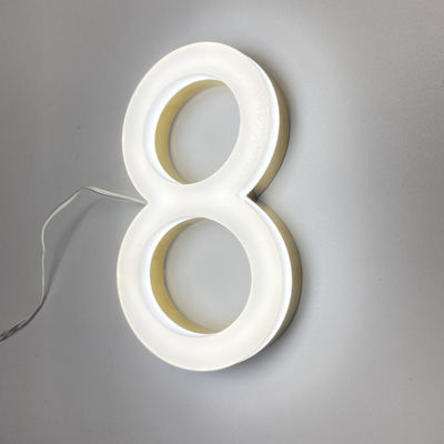 Windundurchlässiges 3D Acryl-Front Lit Sign Board 50000 Stunden Lebenszeit-