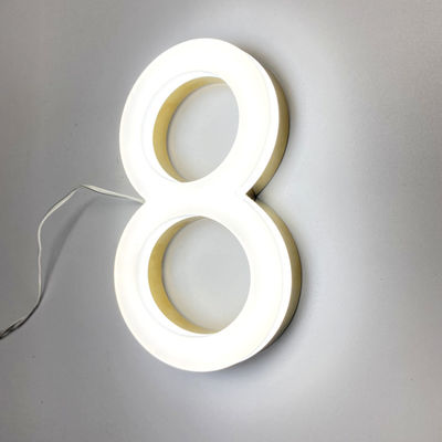 Windundurchlässiges 3D Acryl-Front Lit Sign Board 50000 Stunden Lebenszeit-