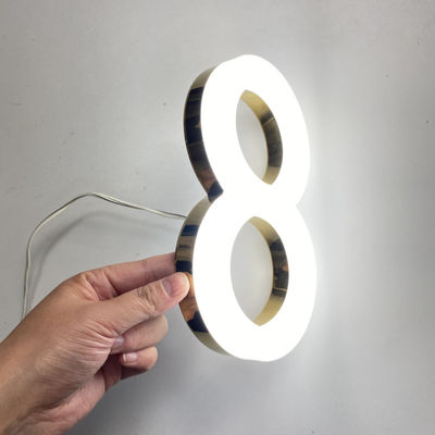 Windundurchlässiges 3D Acryl-Front Lit Sign Board 50000 Stunden Lebenszeit-