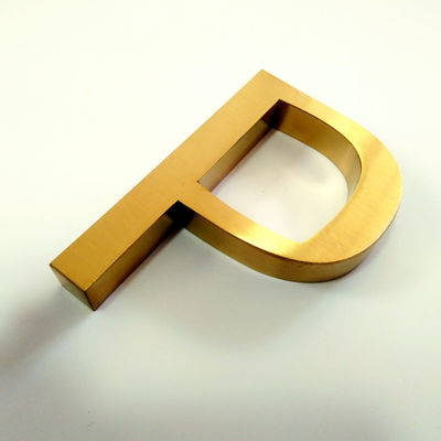 Innenbüro-Tür-Metallbuchstabe-Zeichen polierte gebürsteten Elektroüberzug SS304