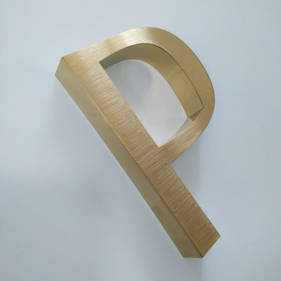 Innenbüro-Tür-Metallbuchstabe-Zeichen polierte gebürsteten Elektroüberzug SS304