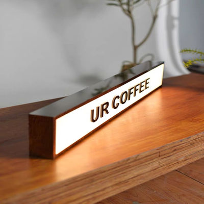 Schild-Werbung im Freien Edelstahl-einseitiges Leuchtkasten Signage-3D