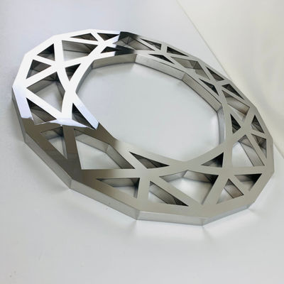 Customzied-Speicherfront silbernes Buchstabe-Zeichen hintergrundbeleuchtetes FrontLit Spiegel-3D