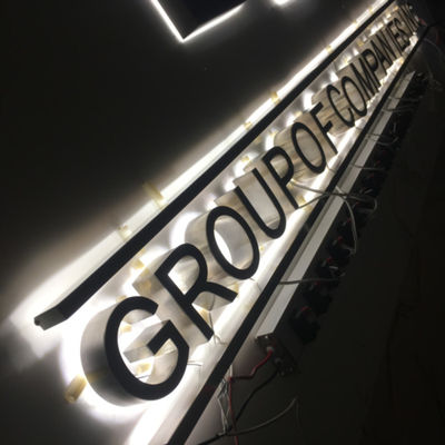 Alphabet im Freien führte Buchstabe-Licht-Schild-Halo-Lit-Zeichen-Buchstaben