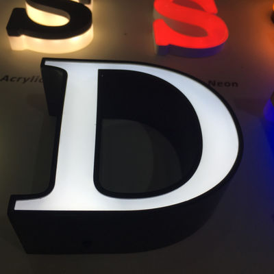 Aluminiumordnungs-Kappen-Kanal-Buchstabe-Zeichen Front Lit 6500K 4500k