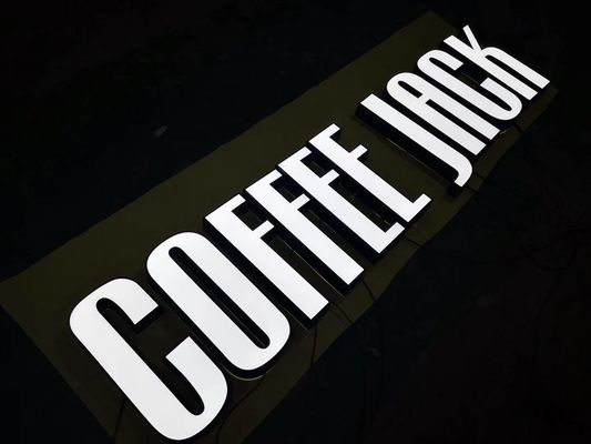 Fabriziertes Metallkanal-Buchstabe-Zeichen 3D führte Leuchtkasten-Zeichen